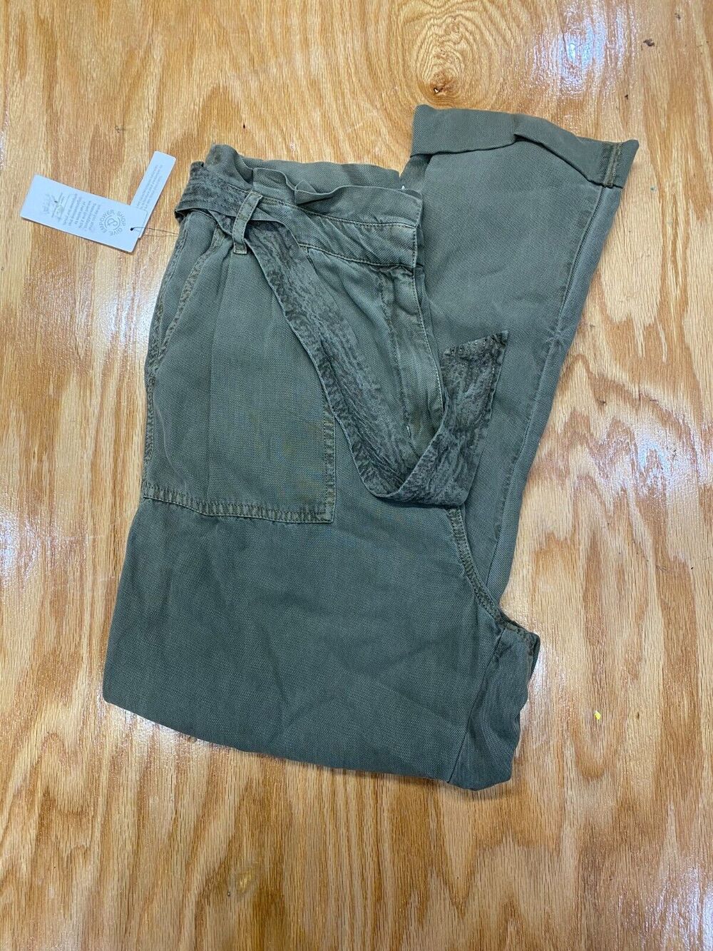Treasure & Bond Chino Pants Womens Size 10 Gray Canvas Straight Leg Pockets B61
